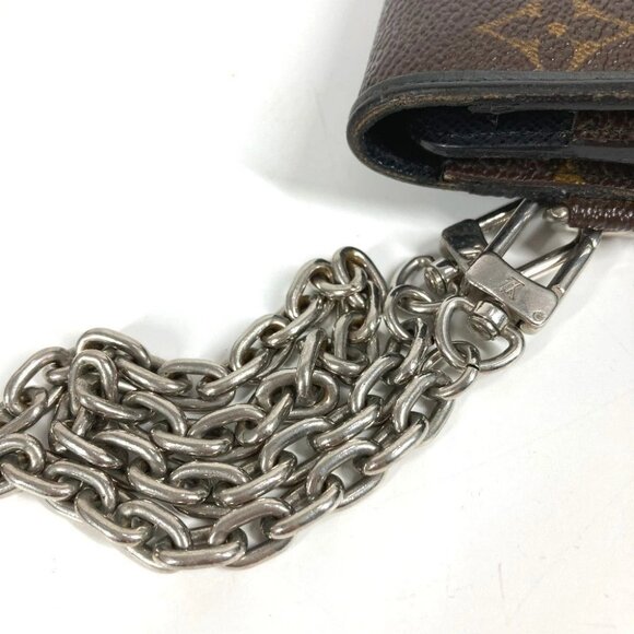 LOUIS VUITTON M60168 MonogramMacassar Portefeuille Ron Long Tri-fold Wallet - Picture 13 of 15